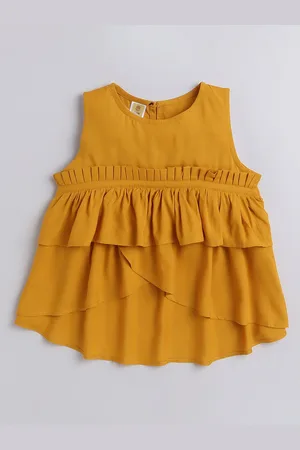 AWW HUNNIE Ruffles Tiered Pure Cotton Top