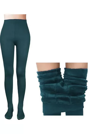 AlexVyan High-Rise Opaque Fleece Stretchable Winter Stockings