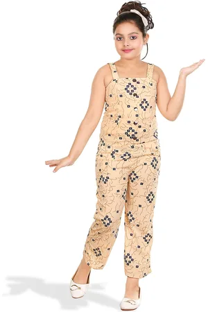 CELEBRITY CLUB Girls Printed Sleeveless Basic Jumpsuit