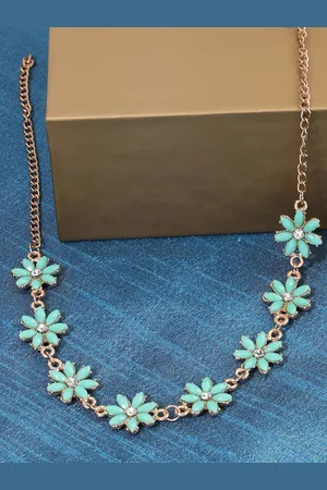 Ami Gold-Plated Floral Necklace
