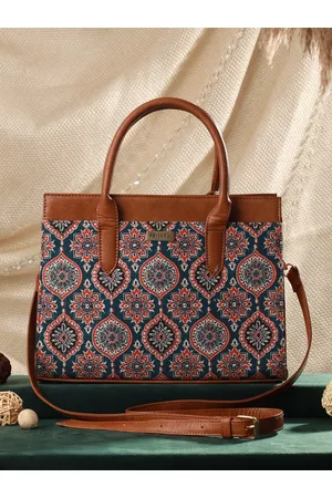 Priyaasi Ethnic Motif Printed Structured Handheld Bag