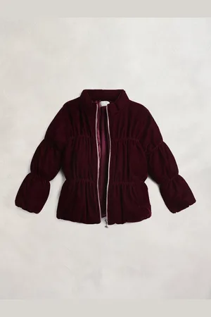 Cherry Crumble Girls Burgundy Insulator Puffer Jacket