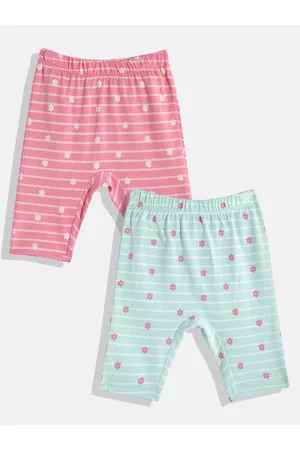Benetton Girls Set of 2 Pure Cotton Leggings