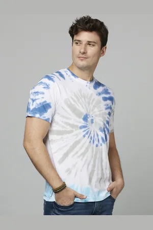 Celio Tie and Dyed Cotton T-Shirt