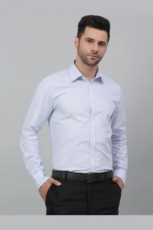 LOUIS STITCH Striped Cotton Formal Shirt