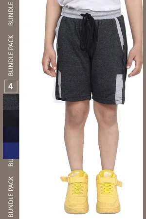 IndiWeaves Boys Pack Of 4 High-Rise Cotton Regular Shorts