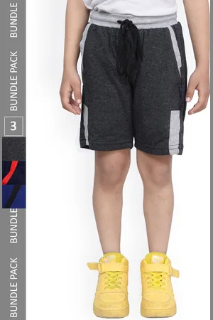 IndiWeaves Boys Pack Of 3 High-Rise Cotton Shorts