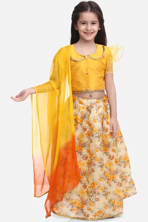 BownBee Yellow Ready to Wear Lehenga & Blouse with Dupatta