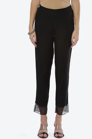 Biba Women Black Smart Straight Fit Trouser