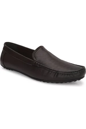 Eego Italy Men Textured Slip-On Loafers