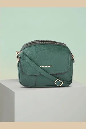 Fastrack Women Textured Sling Bag with Dual Zipper Compartments