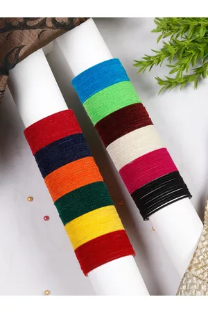 YouBella Set Of 144 Velvet Bangles