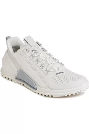 Ecco Womens Biom 2.0 White Leather Regular Sneakers