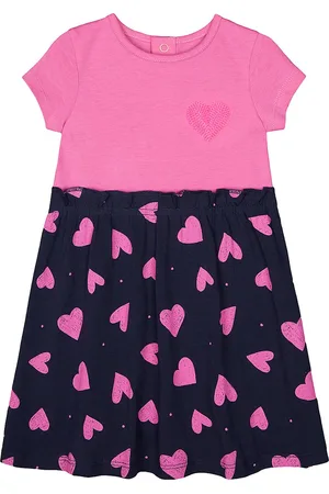 Mothercare Girls Pink Printed A-Line Dress