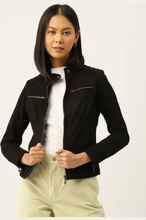Leather Retail Women Suede Lightweight Biker Jacket