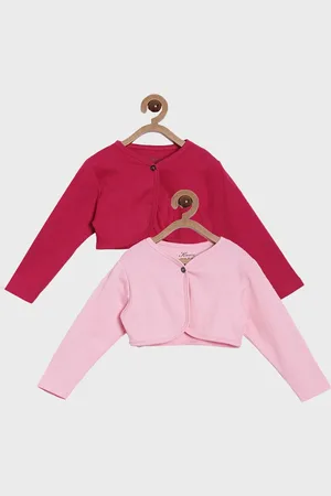Kryptic Girls Pack of 2 Crop Button Shrug