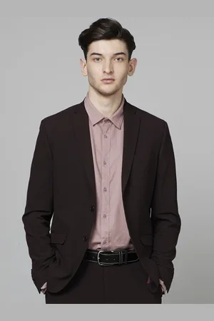 Celio Notched Lapel Single-Breasted Formal Blazer