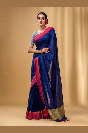 Charukriti Embellished Sequinned Pure Cotton Saree