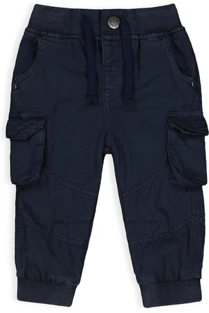 Mothercare Infant Boys Navy Blue Pure Cotton Joggers