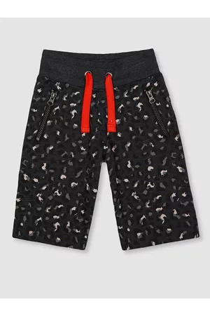Mothercare Boys Black Printed Regular Fit Shorts