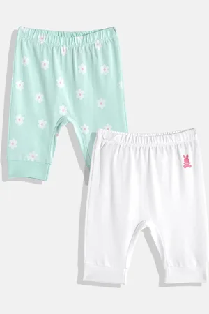 Benetton Girls Set of 2 Pure Cotton Leggings