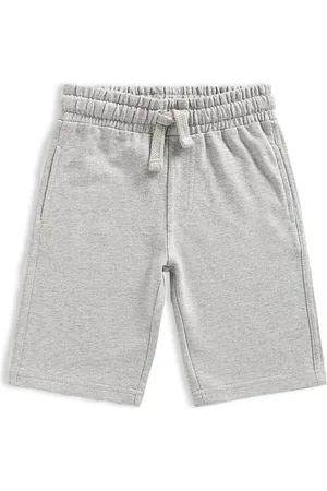 Mothercare Boys Grey High-Rise Pure Cotton Shorts