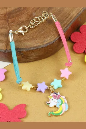 asthetika Kids Unicorn Charm Detail Bracelet Rakhi