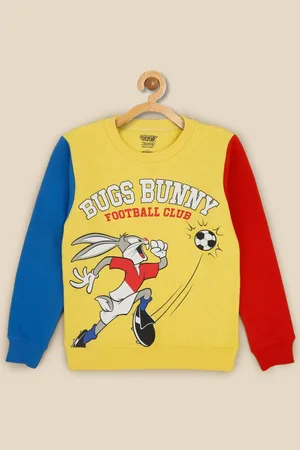 Kidsville Boys Humour and Comic Looney Tunes Printed Cotton Sweatshirt