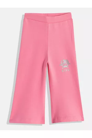 Ralph Lauren Girls Brand Logo Printed Pure Cotton Track Pants
