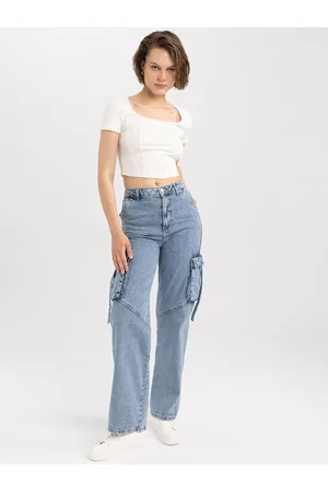 DeFacto Women Clean Look Straight Fit Pure Cotton Jeans