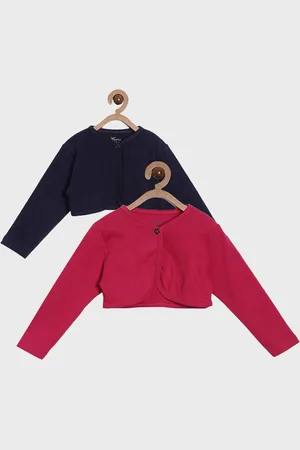 Kryptic Girls Pack of 2 Crop Button Shrug