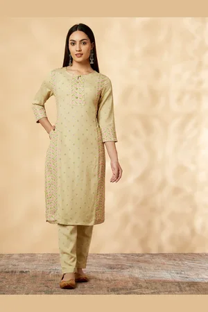 IMARA Floral Printed Regular Kurta with Trousers