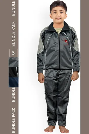 IndiWeaves Boys Pack Of 3 High-Rise Tracksuits