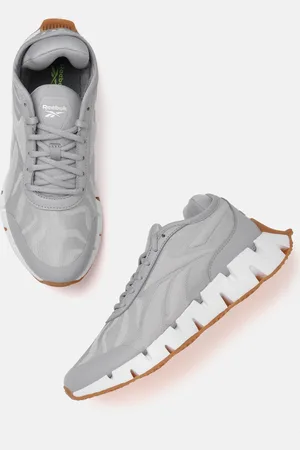 Reebok Women Grey Animal Woven Design Zig Dynamica 3.0 Running Shoes