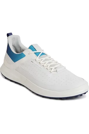 Ecco Men Core White Leather Regular Golf Shoes