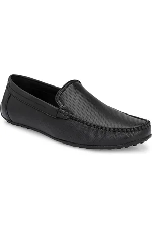 Eego Italy Men Textured Slip-On Loafers