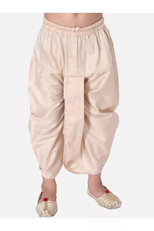 TABARD Boys Beige Solid Dhoti Pants