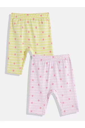 Benetton Girls Set of 2 Pure Cotton Leggings