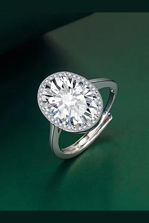 Designs & You Silver-Plated CZ-Studded Adjustable Finger Rings