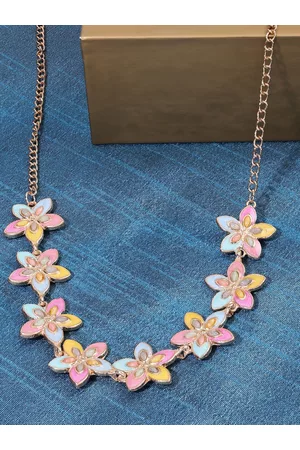 Ami Gold-Plated Enamelled Necklace