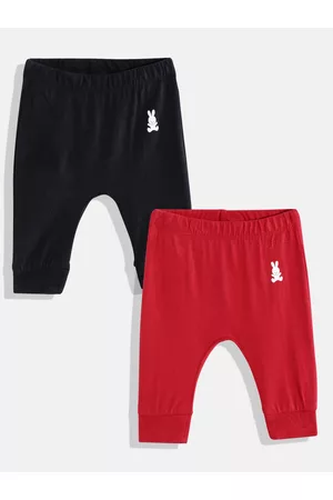 Benetton Infant Boys Pack of 2 Pure Cotton Ribbed Joggers