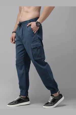 Women's Cargo Pants With Side Pocket Detail Sky Blue – Styledup.co.uk