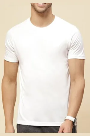 KAEZRI Round Neck Regular Fit Cotton T-shirt