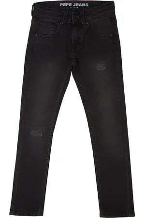 Pepe Jeans Boys Slim Fit Low Distress Light Fade Stretchable Jeans