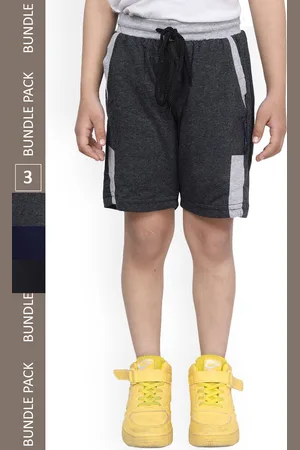 IndiWeaves Boys Pack Of 3 High-Rise Cotton Regular Shorts