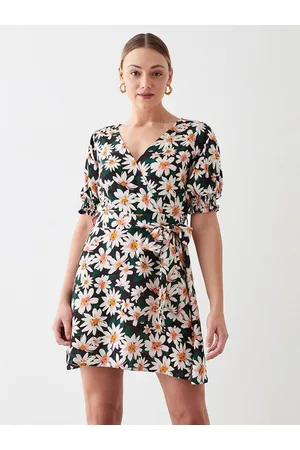 Dorothy Perkins Floral Print Wrap Mini Dress