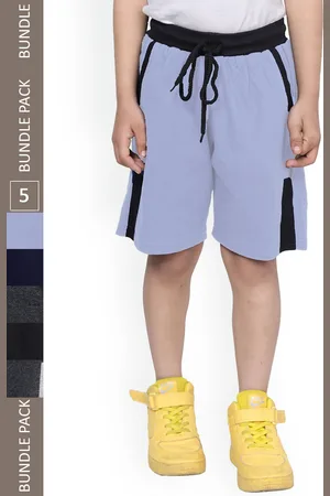 IndiWeaves Boys Pack Of 5 High-Rise Cotton Regular Shorts