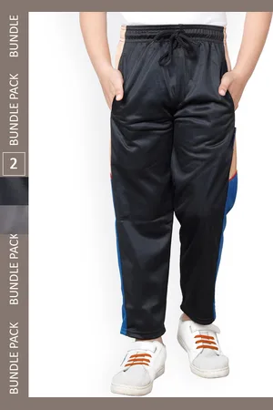 IndiWeaves Boys Pack Of 2 Mid-Rise Track Pants