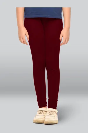 Lyra Girls Mid-Rise Pure Cotton Churidar-Length Leggings