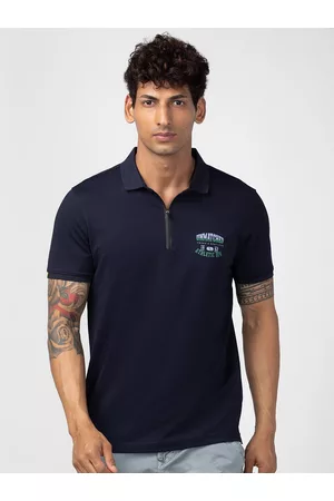 SPYKAR Men Cotton Polo Collar T-shirt